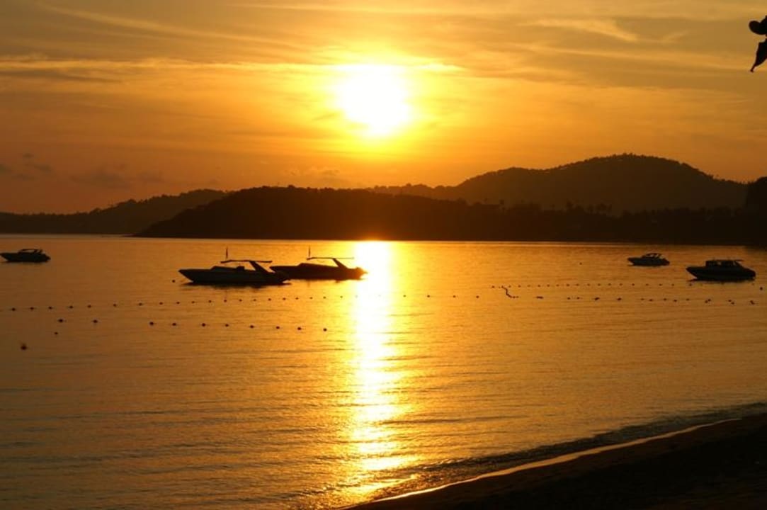 Sonnenaufgang am Hotelstrand NH Collection Samui Peace Resort