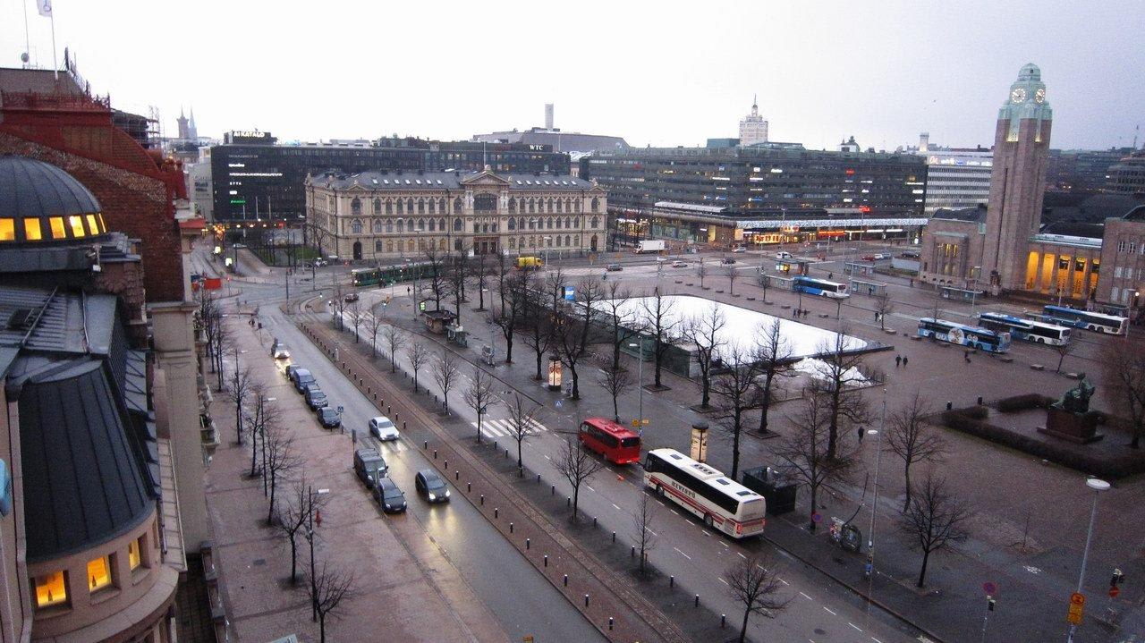 View from Plaza Suite #753  Radisson Blu Hotel Plaza Helsinki