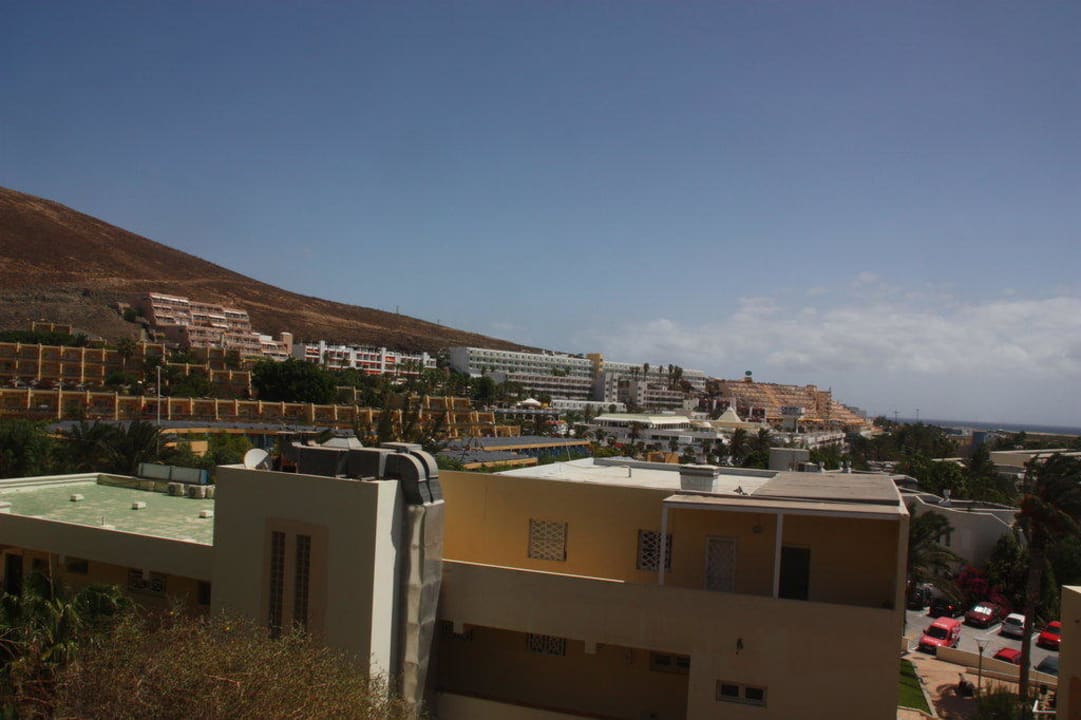 Blick von Zimmer 101 geradeaus auf Jandia Hotel Riu Palace Jandia