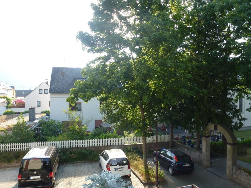 Blick vom Balkon Pension  Zum Kellerstübchen