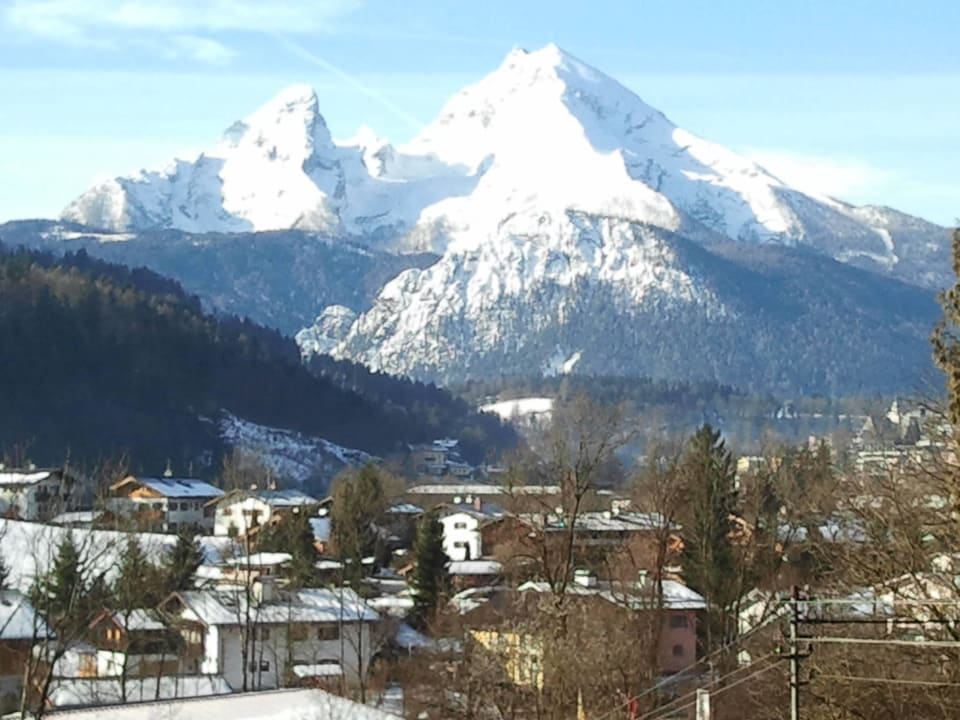 Zimmerblick zum Watzmann Alpensport-Hotel Seimler