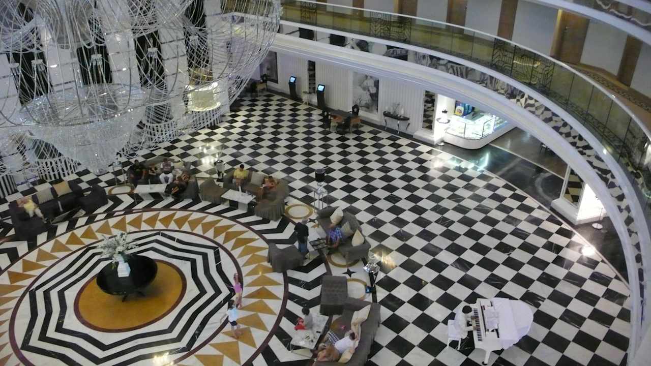 Lobby von oben Hotel Delphin Imperial