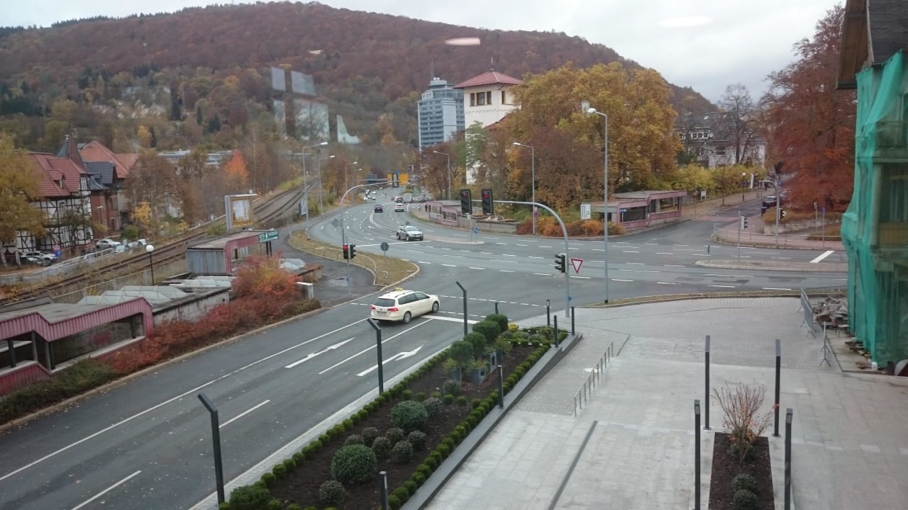 Blick zum Domberg vom Konferenzraum HVD Grand Hotel Suhl
