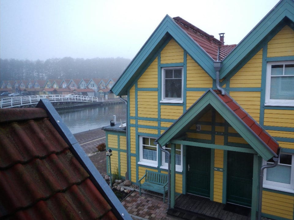 Blick auf die Anlage Precise Resort Hafendorf Rheinsberg