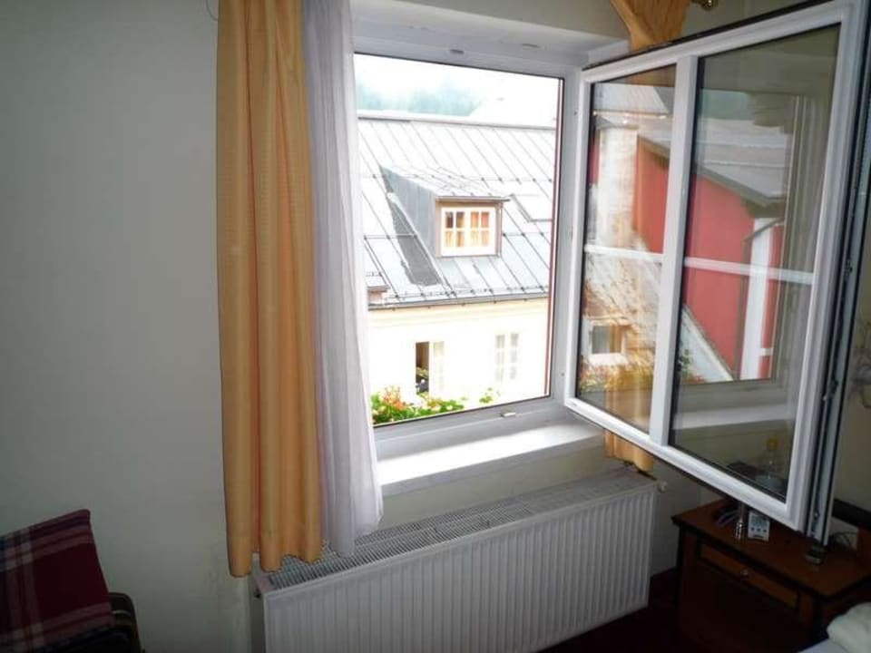 Aussicht aus dem Familienzimmer Hotel Gasthof Stegerbräu