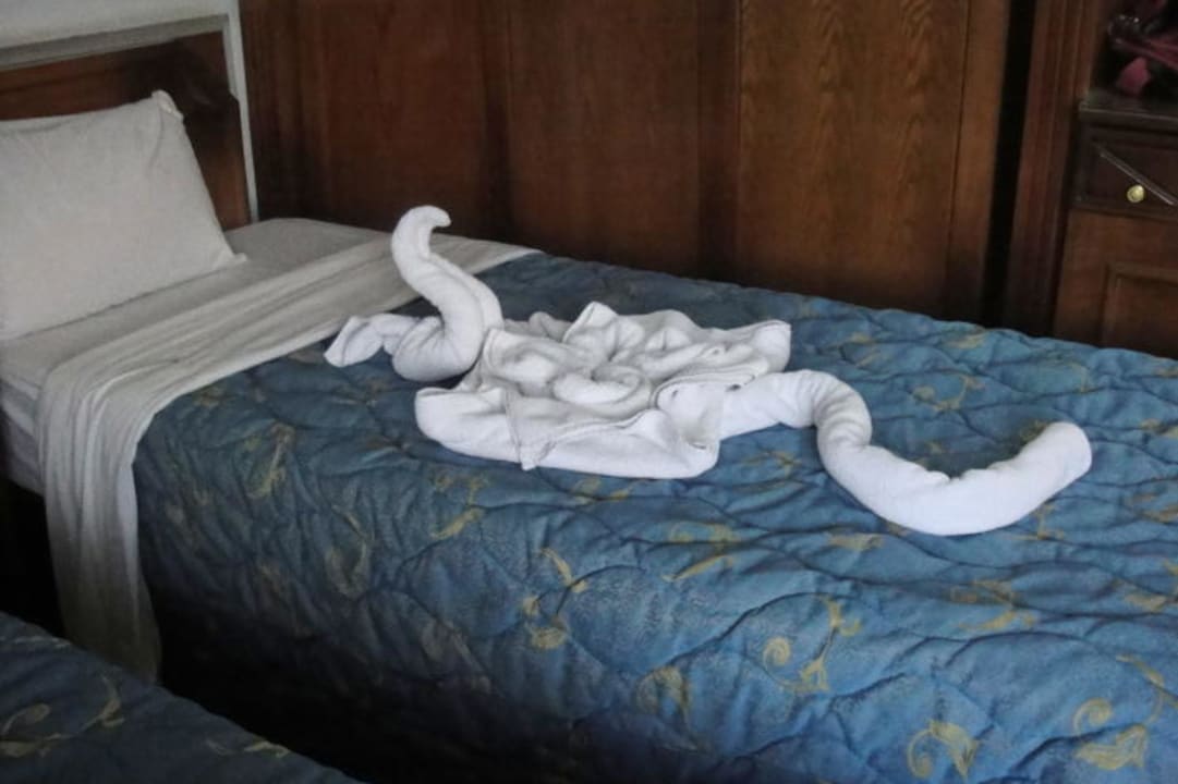 Die Zimmermädchen hinterlassen Kreativität Hotel Flopater