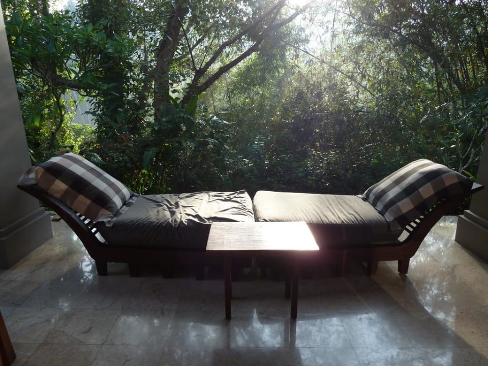 Blick aus der deluxe Poolvilla Maya Ubud Resort & Spa Bali