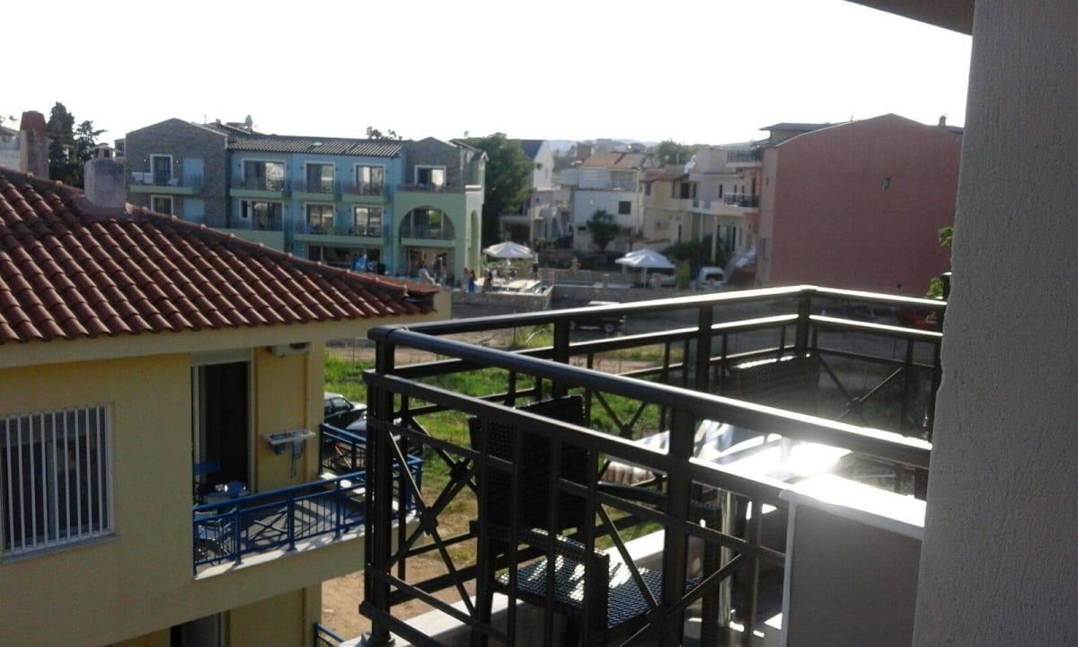 Unser Balkon vom Nebenzimmer  Hotel Thalassies Nouveau