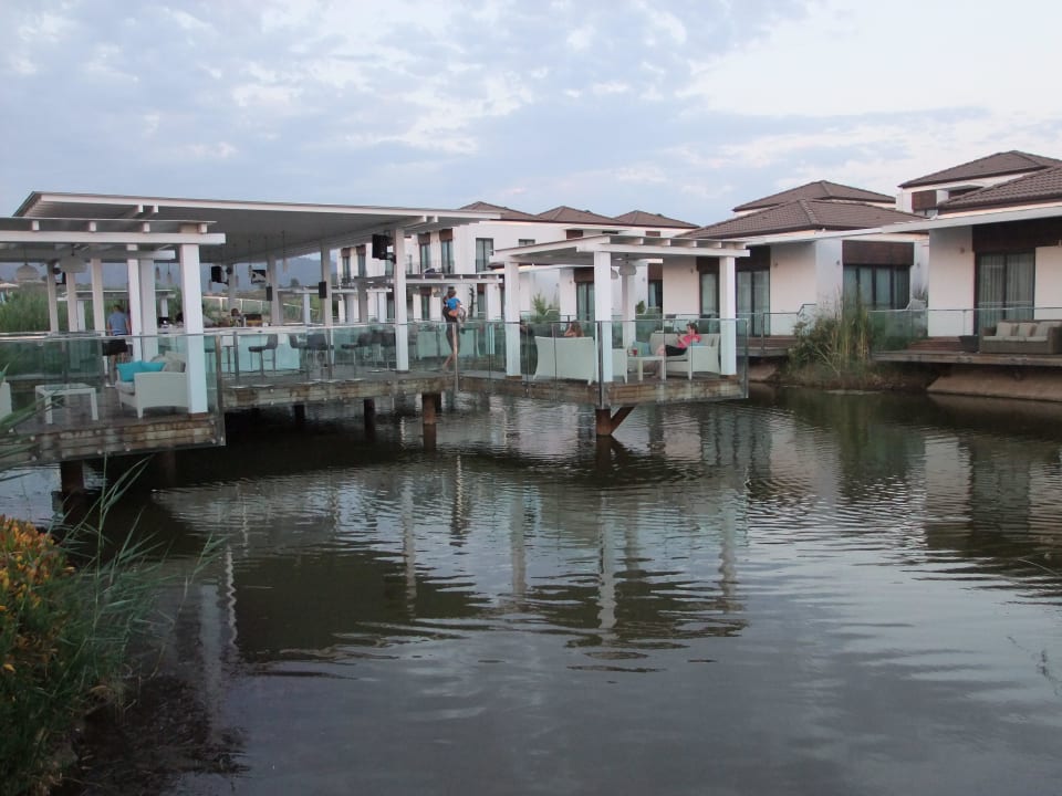 Bar aus Richtung Strand gesehen Jiva Beach Resort