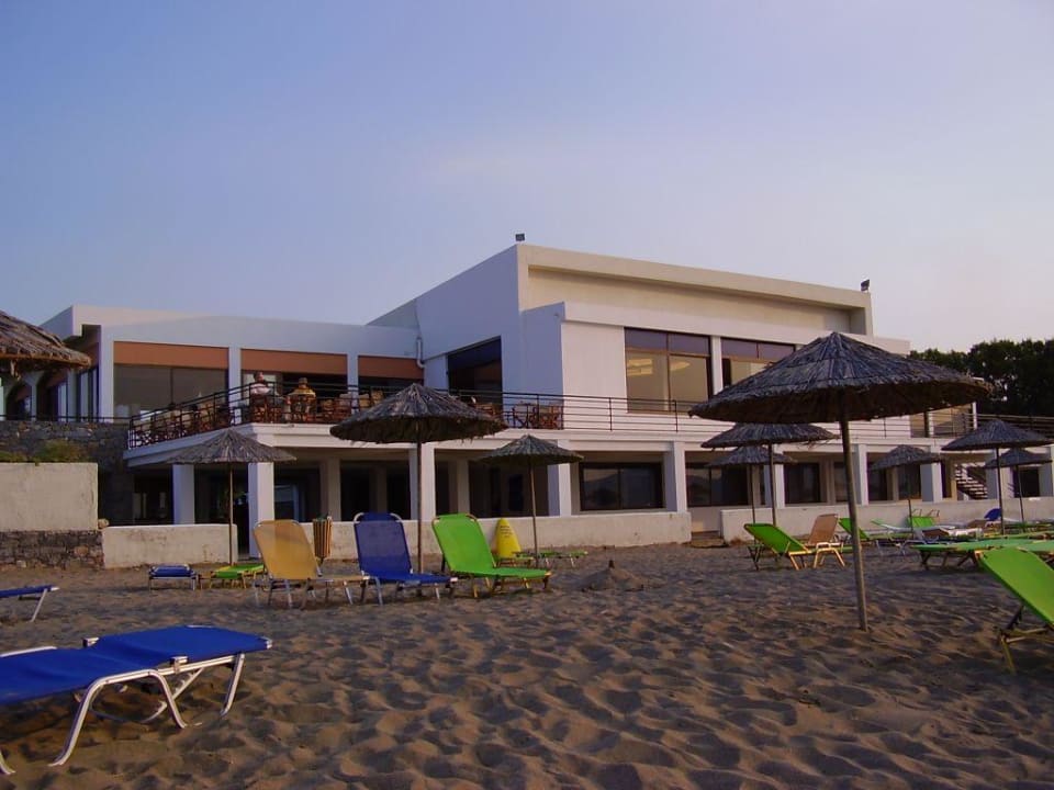 Restaurant vom Strand aus gesehen Civitel Creta Beach