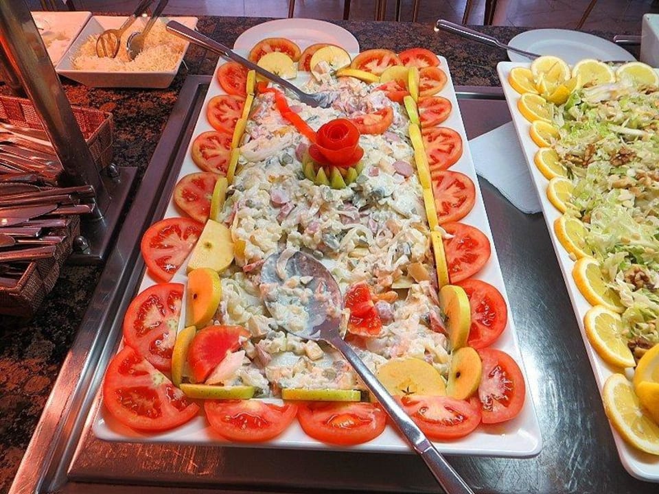 Ein Teil des liebevoll gestalteten Abendbüffets The 15 th Boutique Hotel