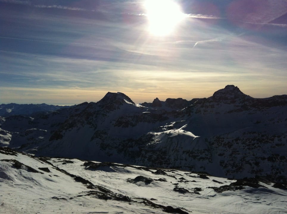 Aus der Gondel v. Mittelstation zur Bergstation Hotel Fraganter Wirt