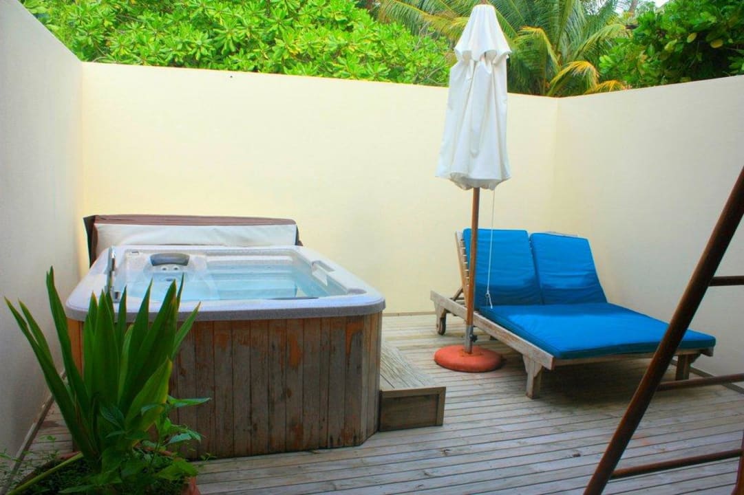 Unserer Jacuzzibereich Bungi 121 Meeru Maldives Resort Island