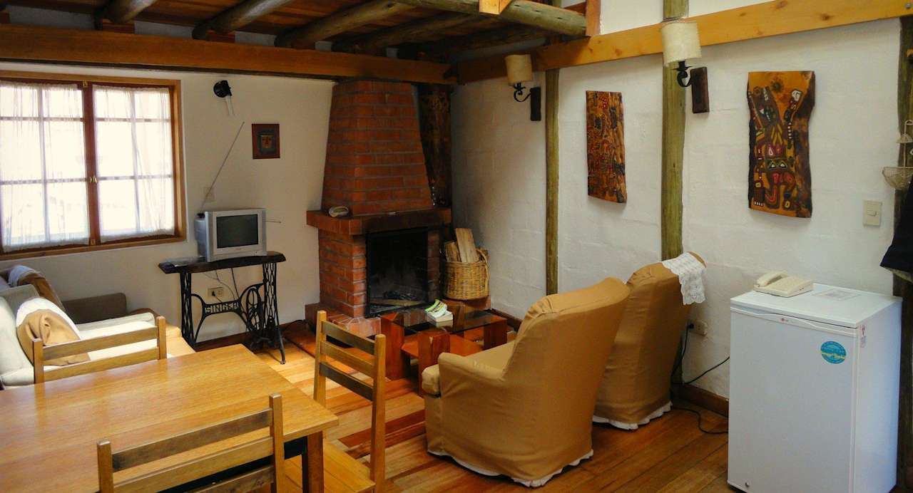 Sala de estar de departamento Casona La Recoleta