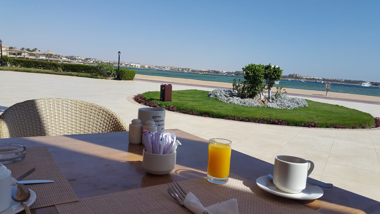 Ausblick Beach Restaurant Cleopatra Luxury Resort Makadi Bay