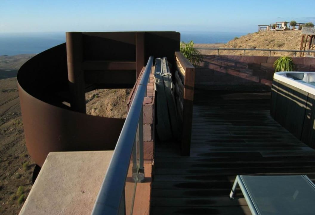 Spiral stairs the suite's roof terrace Salobre Hotel Resort & Serenity