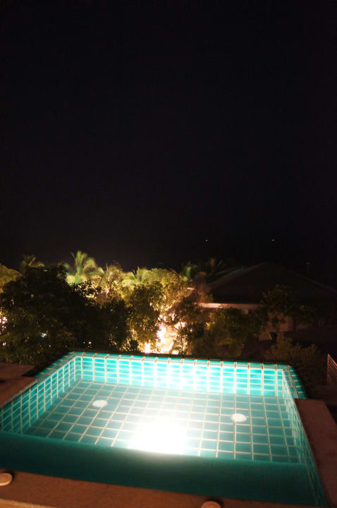 Abendansicht Terrasse des Zimmers Hotel Rest Detail Hua Hin