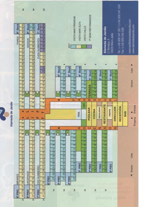 Zimmerplan vom Hotel Alameda  Servatur Alameda de Jandía