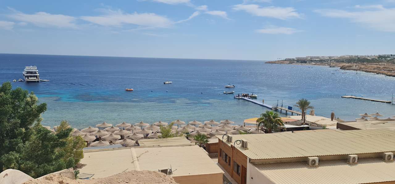 Ausblick Sharks Bay Resort Aqua Park & Diving Center