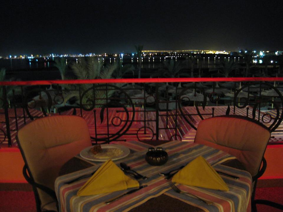 Aussicht während des Essens Beach Albatros Resort