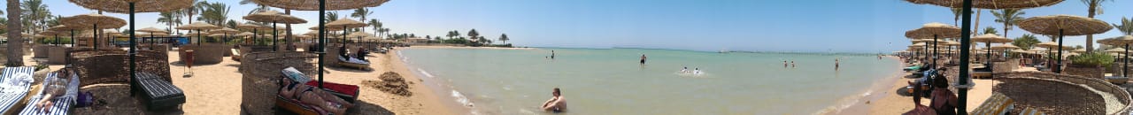 Panoramabild vom Strand Golden Beach Resort