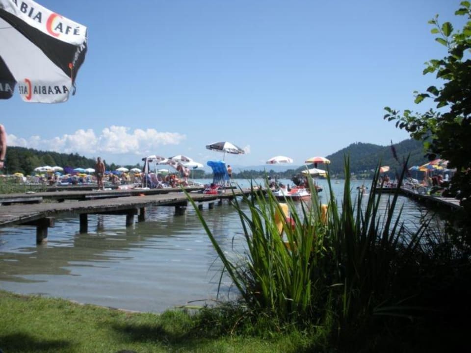 Hauseigener Badestrand Strandpension Liane