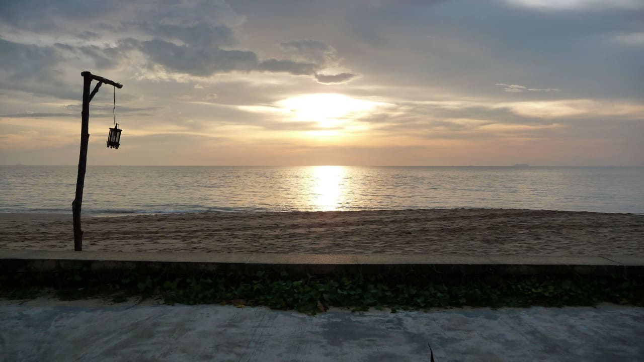 Blick von unserer Terrasse Hotel Nakara Long Beach Resort