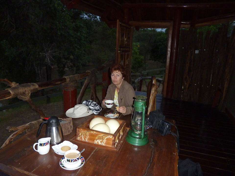 Morgens um 6.00 Uhr Royal Mara Safari Lodge