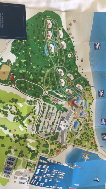 Übersichtsplan des Hotels JA Beach Hotel