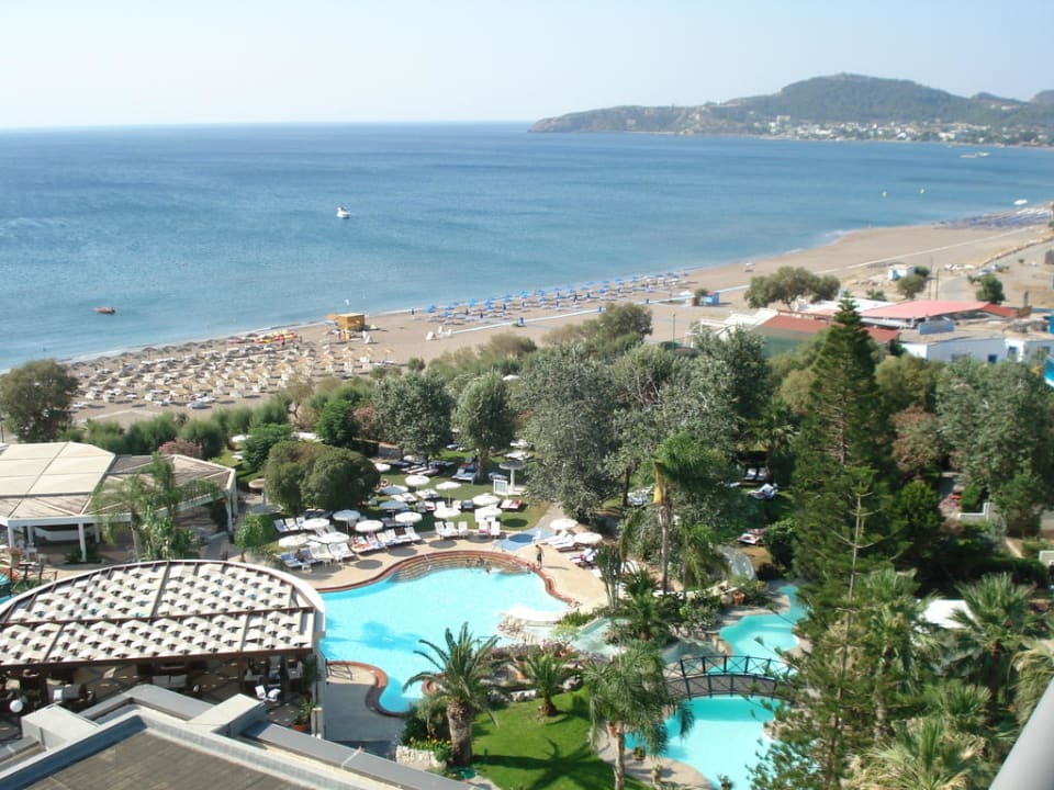 Ausblick vom Hoteldach Hotel Calypso Beach