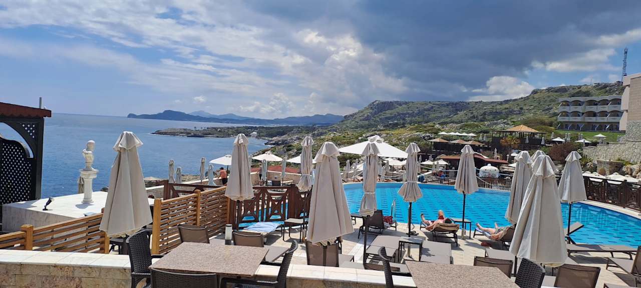 Ausblick Hotel Kalithea Horizon Royal