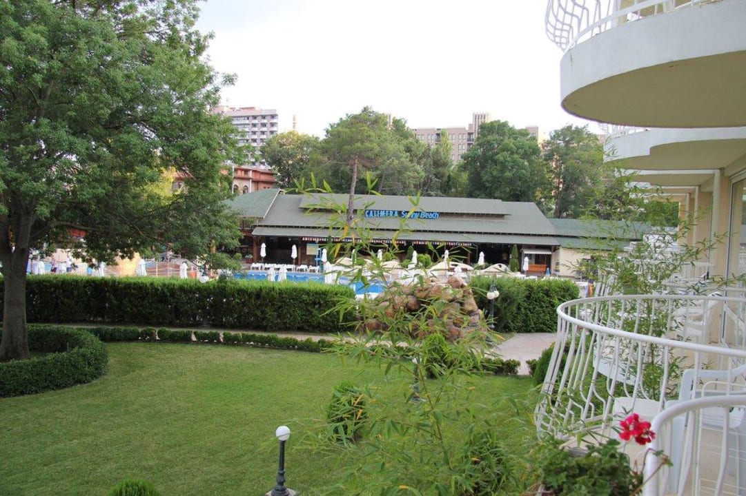 Blick vom Balkon (Hotel Rodopi) DAS Club Hotel Sunny Beach