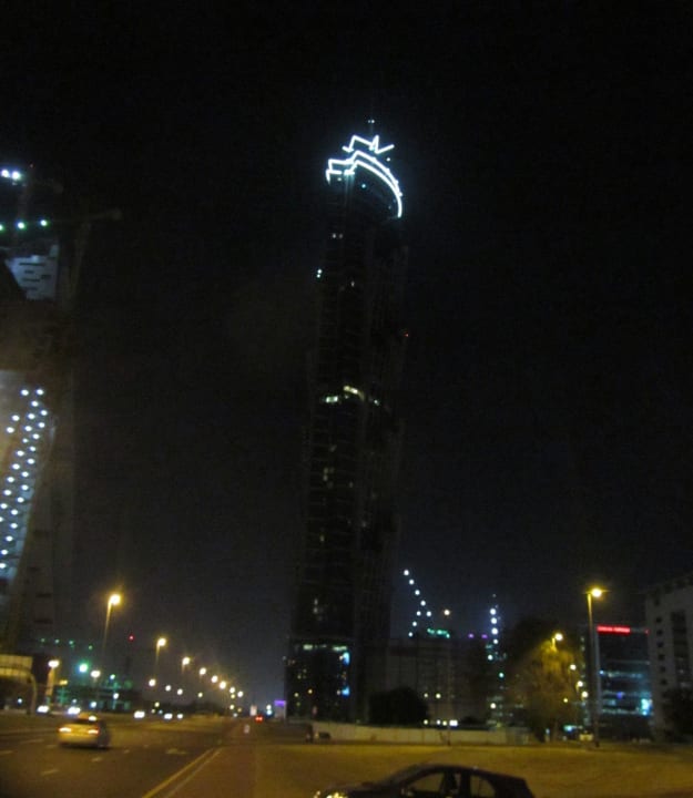 Das Hotel in der Nacht JW Marriott Marquis Hotel Dubai
