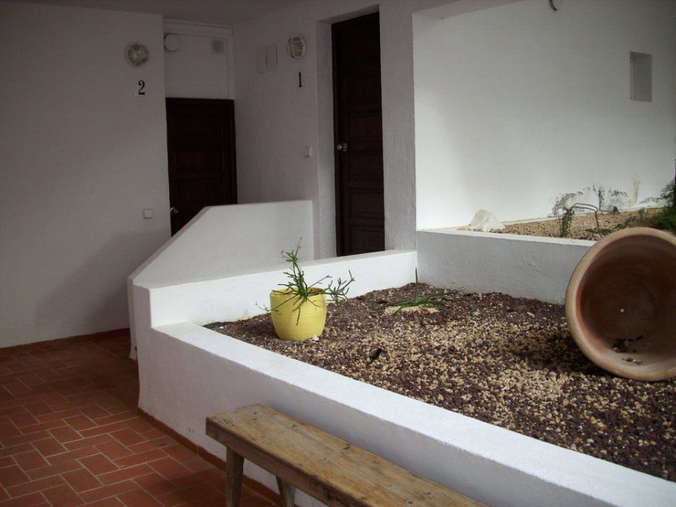 Innenhof des braunen Blocks Barceló Portinatx - Adults only