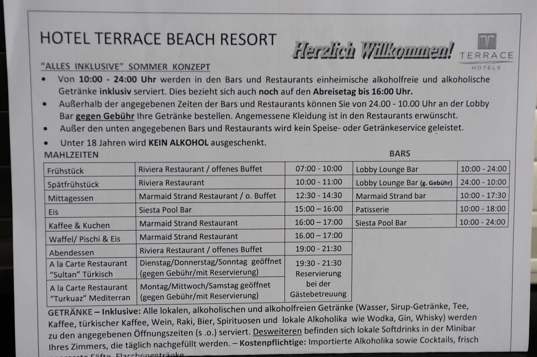 Sonstiges Hotel Terrace Beach Resort
