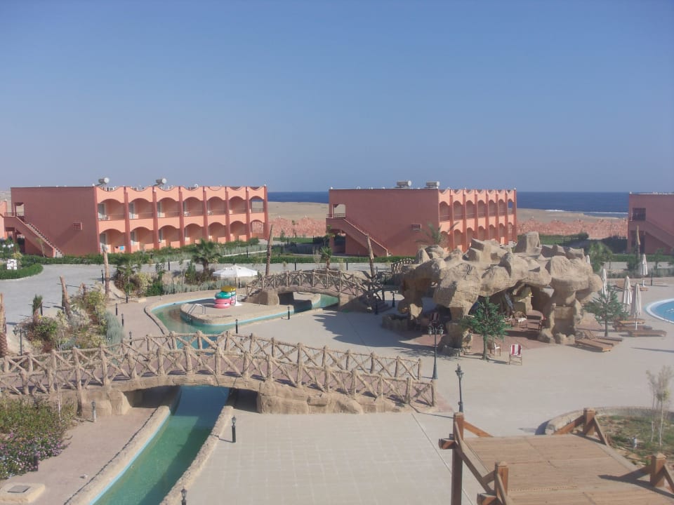 Ausblick vom Rutschenturm Three Corners Happy Life Beach Resort