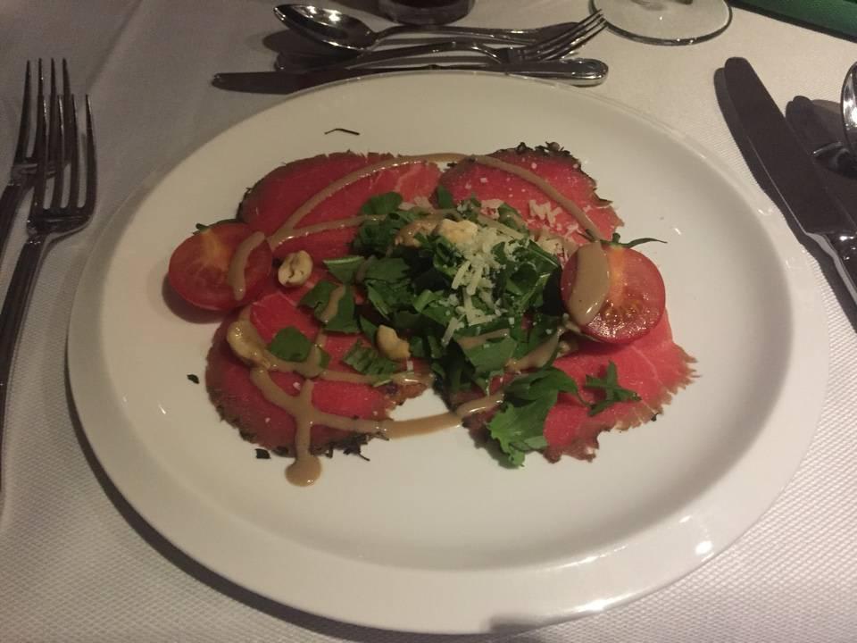Vorspeise beim Italiener.... Carpaccio Diamond Excellence Resort & Spa
