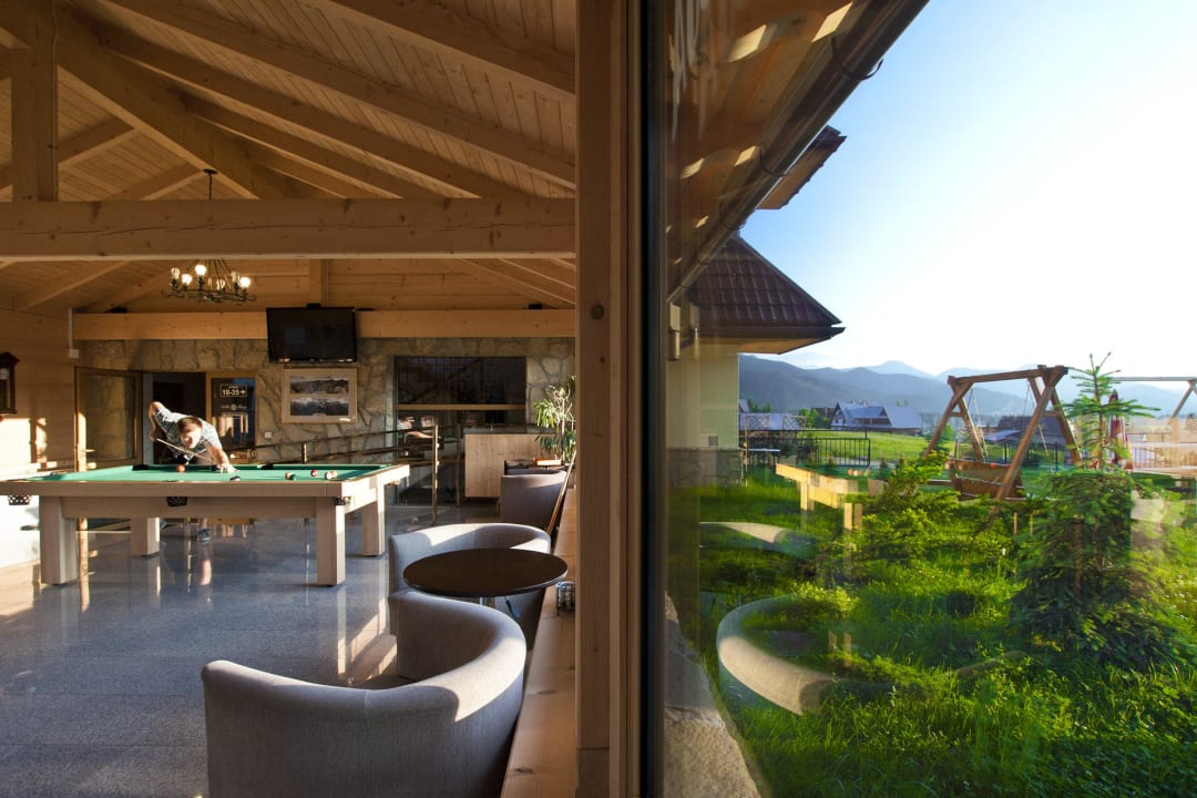 Widok z recepcji Pension Tatry