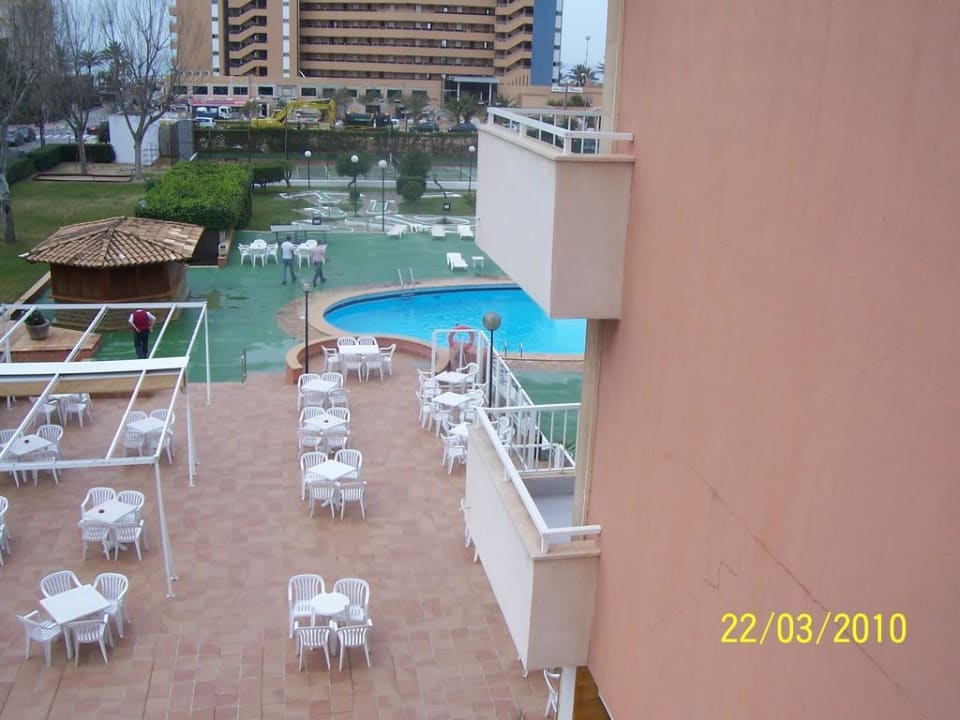 Sicht vom Balkon BG Hotel Caballero