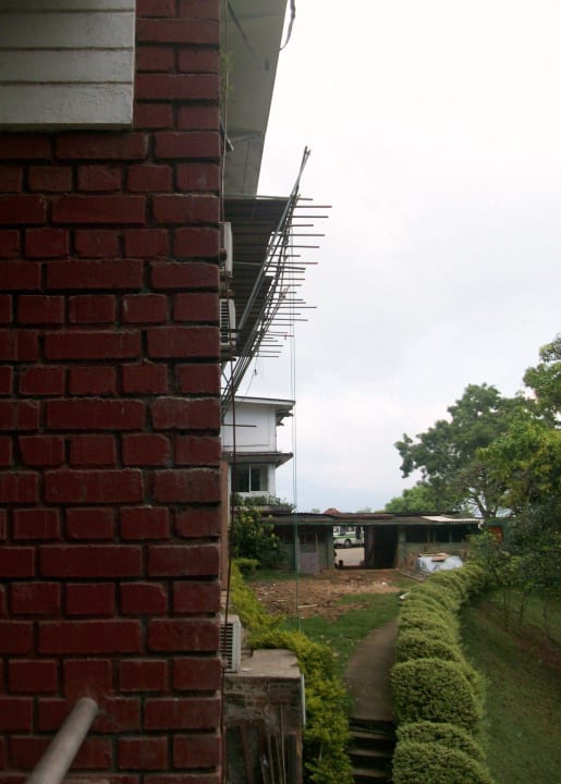 Ausblick vom Balkon Hotel Topaz