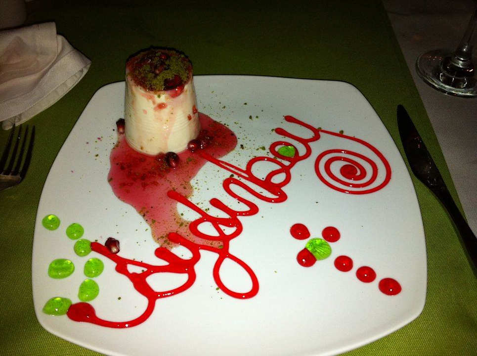 Dessert im italienischen Restaurant Aydinbey Kings Palace & Spa