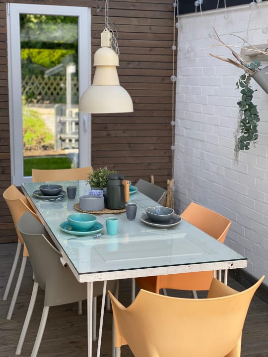 Gartenanlage Ferienhaus Sandersund