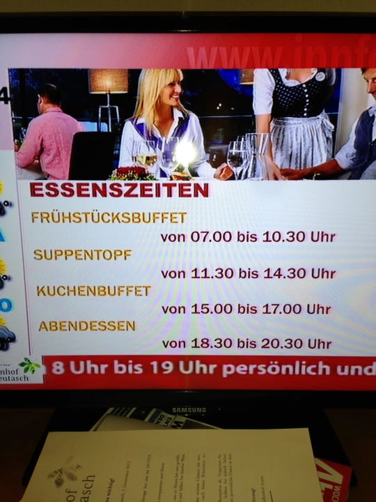 Essenszeiten Hotel Quellenhof Leutasch, Tirol