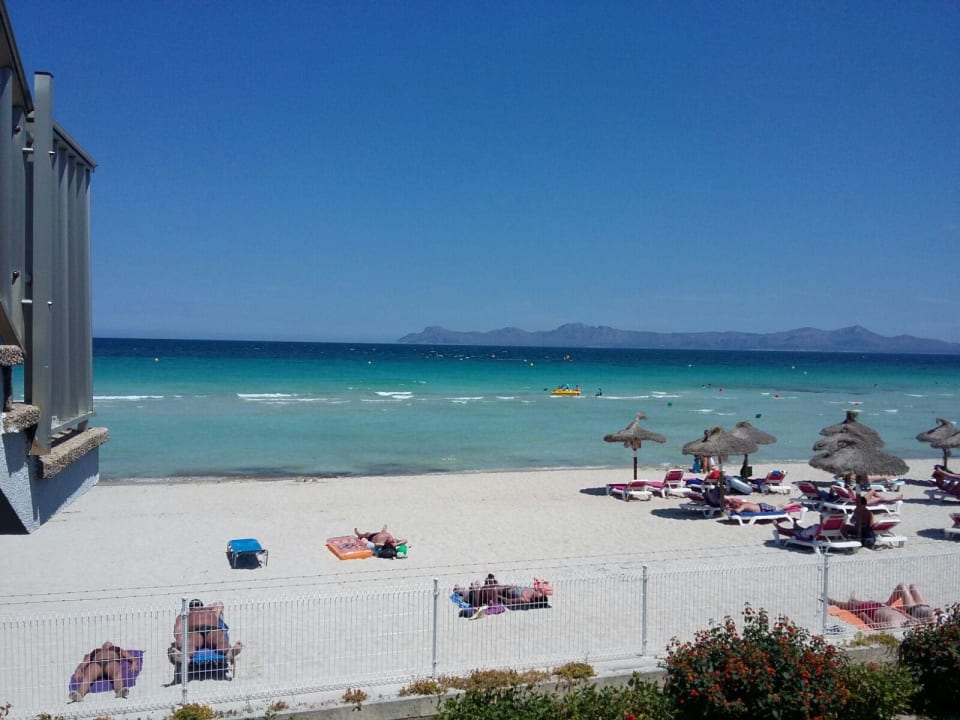 Strand vor der Tür  Apartamentos Mirada de Alcudia