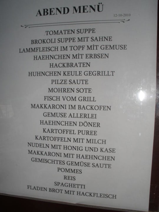 Uno de los menus, con su correspondiente pollo Club Grand Side
