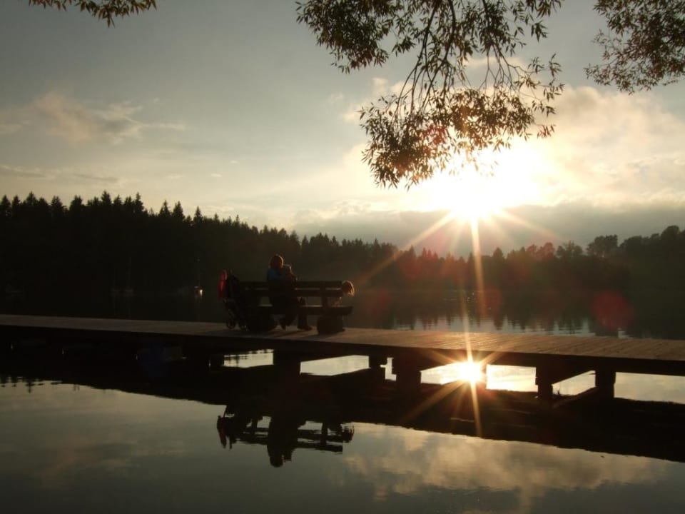 Sonnenuntergang am See Feriendorf am Maltschacher See