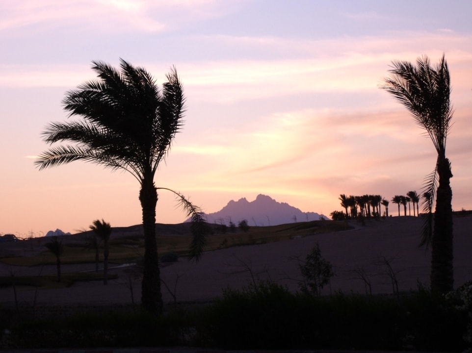 Sonnenuntergang, Golfplatz Hotel JAZ Makadi Star & Spa