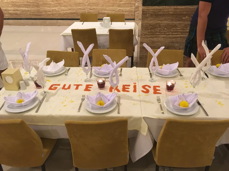 Eine der schönen Überraschungen, die unser Kellner Suleyman  Calimera Hane Garden