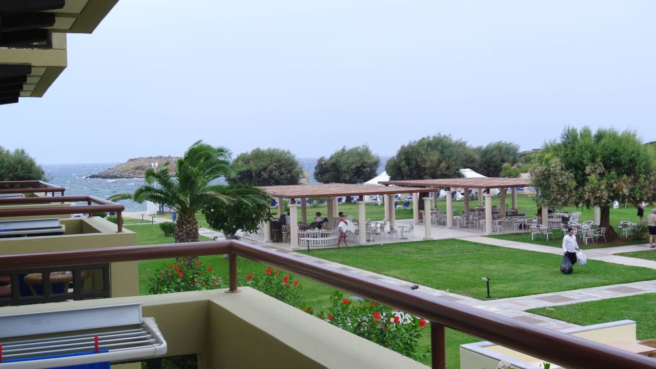 Vom Balkon aus Grecotel Meli Palace