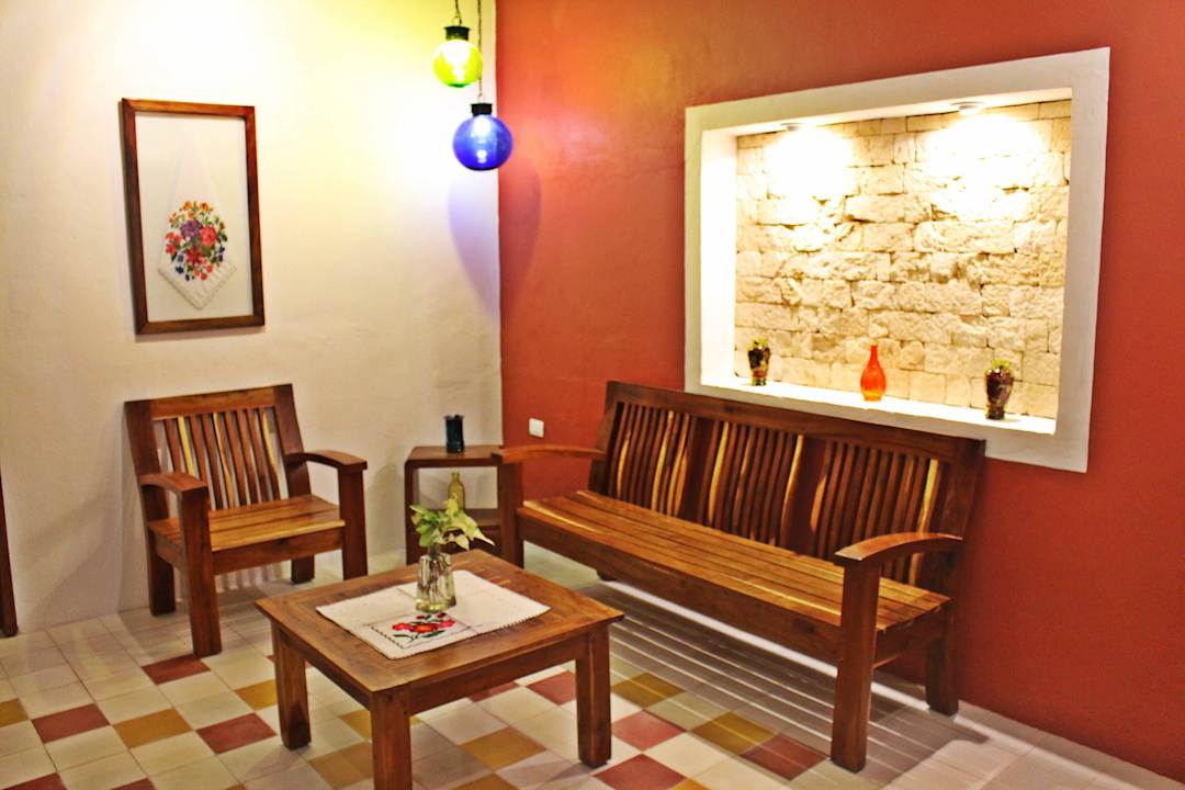 Sala de lectura Hotel Casa Hipil